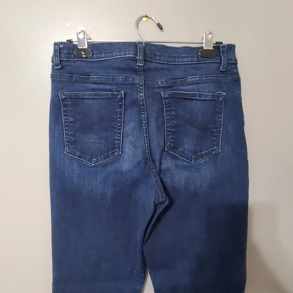 Lee Women's Straight Leg Womens Jeans Mid Rise Dark Wash Size 10 - Picture 5 of 8